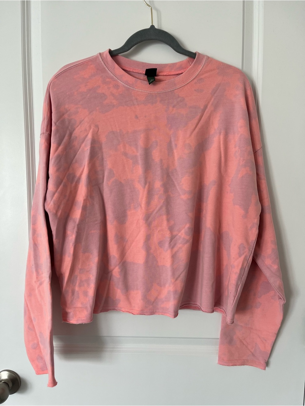 Wild Fable XS Pink and Purple Tie Dye Pullover Sweatshirt Oversized Fit